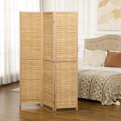 IROVAMI Paravent Pliable En Bambou Naturel, Protection De L'Intimité, 3 Panneaux, 120 Cm X 170 Cm X 1,8 Cm - Publicité IROVAMI Paravent Pliable En Bambou Naturel, Protection De L'Intimité, 3 Panneaux, 120 Cm X 170 Cm X 1,8 Cm - Publicité