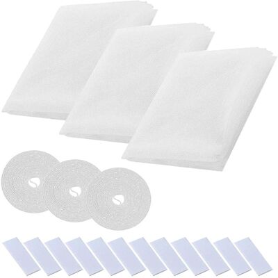 SANS MARQUE Moustiquaire Fenetre,toile Moustiquaire 3 Pièces Rouleau Insect Moustiques,protecteur Filet Maille Rideau De Fenêtre Écran Standard Pour Fenêtre 150 X 200cm Blanc - Publicité SANS MARQUE Moustiquaire Fenetre,toile Moustiquaire 3 Pièces Rouleau Insect Moustiques,protecteur Filet Maille Rideau De Fenêtre Écran Standard Pour Fenêtre 150 X 200cm Blanc - Publicité