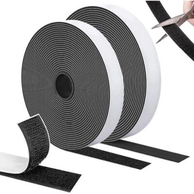 Barkbustersautocollant Adhésif Double Face Extra Stark, Bande Crochet Et Boucle Noir, Idéal Pour Cadre, Fenêtre, Moustiquaire Et Bricolage, 10 M X 20 Mm - - Publicité Barkbustersautocollant Adhésif Double Face Extra Stark, Bande Crochet Et Boucle Noir, Idéal Pour Cadre, Fenêtre, Moustiquaire Et Bricolage, 10 M X 20 Mm - - Publicité