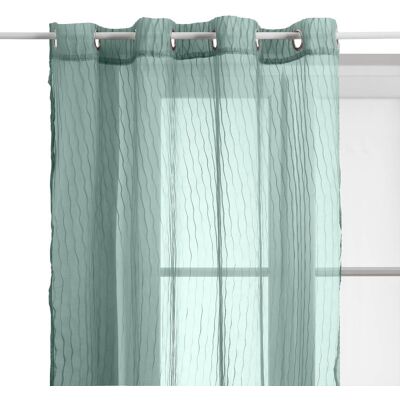 Voilage Tissé "mila" 140 X 240 Cm Atmosphera - Céladon - - Publicité Voilage Tissé "mila" 140 X 240 Cm Atmosphera - Céladon - - Publicité