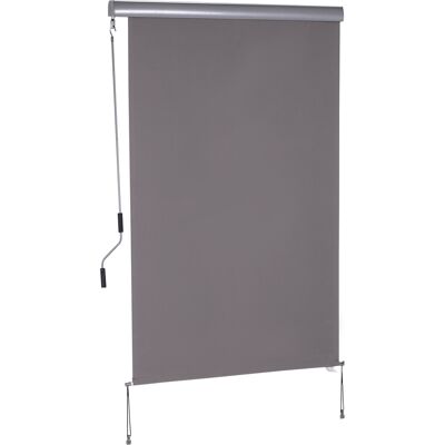 OEM Store Vertical Balcon Brise-vent Latéral Avec Manivelle, Rideau D'Intimité Toile Polyester Aluminium, Gris 200x120 Cm - Publicité OEM Store Vertical Balcon Brise-vent Latéral Avec Manivelle, Rideau D'Intimité Toile Polyester Aluminium, Gris 200x120 Cm - Publicité