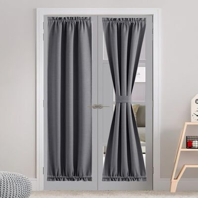 GRASSLIN 1 Panneau Rideau Occultant Faux Lin, 76,2x182,9 Cm, Isolation Thermique, Passe-tringle, Pour Porte-fenêtre - Publicité GRASSLIN 1 Panneau Rideau Occultant Faux Lin, 76,2x182,9 Cm, Isolation Thermique, Passe-tringle, Pour Porte-fenêtre - Publicité