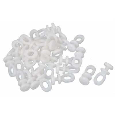 SCORPIO 30 Glisseurs De Rail Pour Rideaux - Roulettes, Crochets Et Poulies Coulissantes - Pour Fenêtres, Voilages Et Rouleaux En Plastique - 22mm X 10mm - Blanc - Publicité SCORPIO 30 Glisseurs De Rail Pour Rideaux - Roulettes, Crochets Et Poulies Coulissantes - Pour Fenêtres, Voilages Et Rouleaux En Plastique - 22mm X 10mm - Blanc - Publicité