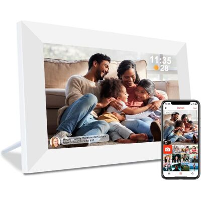 OEM Cadre Photo Numérique 8 Go De Mémoire 7 Pouces, Écran Tactile Ips Hd 1024 X 600 Cadre Photo Électronique, Configuration Facile, Partagez Des Photos Ou Des Vidéos N'Importe Où Via L'Application Gratuit - Publicité OEM Cadre Photo Numérique 8 Go De Mémoire 7 Pouces, Écran Tactile Ips Hd 1024 X 600 Cadre Photo Électronique, Configuration Facile, Partagez Des Photos Ou Des Vidéos N'Importe Où Via L'Application Gratuit - Publicité
