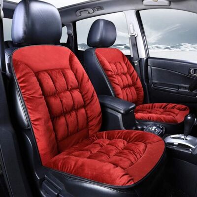 OEM 1 Pcs Housse De Siege Voiture Universelle Ensemble De Housses Siège Auto Universel Pour Les Sièges Avant Siège Épaissie En Peluche Voiture Coussin (vin Rouge) - Publicité OEM 1 Pcs Housse De Siege Voiture Universelle Ensemble De Housses Siège Auto Universel Pour Les Sièges Avant Siège Épaissie En Peluche Voiture Coussin (vin Rouge) - Publicité