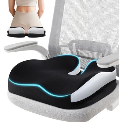 OEM Coussin De Siège,coussin Pour Chaise De Bureau En Mousse À Mémoire,coussin Ergonomique Assise Pour Maison,bureau,voiture Et Sièges De Jeu,avec Housse Lavable & Strap Amovible(noir Et Blanc) - Publicité OEM Coussin De Siège,coussin Pour Chaise De Bureau En Mousse À Mémoire,coussin Ergonomique Assise Pour Maison,bureau,voiture Et Sièges De Jeu,avec Housse Lavable & Strap Amovible(noir Et Blanc) - Publicité