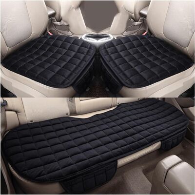 ECLAIRAGE DESIGN Ensemble De Trois Coussins De Siège Auto Avec Sac De Rangement, En Velours, Doux Et Confortable, Convenant Aux Sièges Avant Et Arrière. Publicité ECLAIRAGE DESIGN Ensemble De Trois Coussins De Siège Auto Avec Sac De Rangement, En Velours, Doux Et Confortable, Convenant Aux Sièges Avant Et Arrière. Publicité
