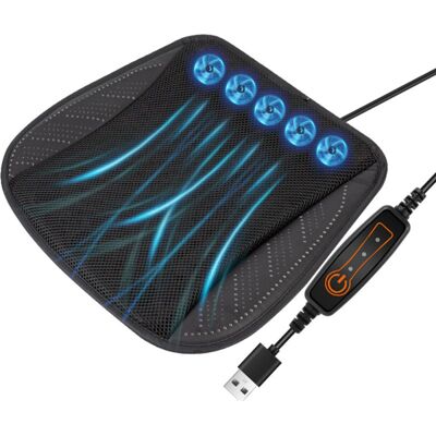 OEM Coussin De Siège Ventilé Avec Port Usb, Coussin Rafraîchissant Et Respirant Pour L'Été, Compatible Avec Tous Les Sièges De Voiture, Chaises De Maison Et De Bureau, Noir. Publicité OEM Coussin De Siège Ventilé Avec Port Usb, Coussin Rafraîchissant Et Respirant Pour L'Été, Compatible Avec Tous Les Sièges De Voiture, Chaises De Maison Et De Bureau, Noir. Publicité
