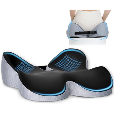 OEM Coussin Coccyx Siège Bureau Jeu Mousse Mémoire Forme Antidérapant Soulage Douleurs Hanches Coccyx Auto - Publicité OEM Coussin Coccyx Siège Bureau Jeu Mousse Mémoire Forme Antidérapant Soulage Douleurs Hanches Coccyx Auto - Publicité