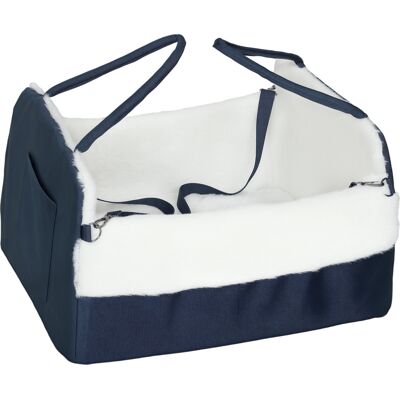 OEM Siège Auto Pour Chien, Ceinture De Sécurité & Fixation, 55x46x32cm Bleu Marine - Publicité OEM Siège Auto Pour Chien, Ceinture De Sécurité & Fixation, 55x46x32cm Bleu Marine - Publicité