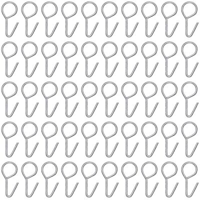 FATRD 100 Crochets De Fixation Pour Housses De Sièges Auto, Crochets Métalliques Pour Coussins De Sièges Auto-2.7x1.5cm-silver - Publicité FATRD 100 Crochets De Fixation Pour Housses De Sièges Auto, Crochets Métalliques Pour Coussins De Sièges Auto-2.7x1.5cm-silver - Publicité