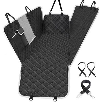 OEM Housse De Siège Auto Pour Chien – Imperméable Et Anti-déchirure – Fenêtre De Visualisation – 2 Housses Latérales Et Ceintures De Sécurité – 146x136cm, Noir - Publicité OEM Housse De Siège Auto Pour Chien – Imperméable Et Anti-déchirure – Fenêtre De Visualisation – 2 Housses Latérales Et Ceintures De Sécurité – 146x136cm, Noir - Publicité