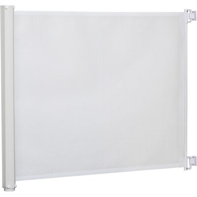 OEM Barrière De Sécurité Chien Rétractable Automatique Escaliers Couloirs Portes 115 X 82 5 M Teslin Acier Blanc - Publicité OEM Barrière De Sécurité Chien Rétractable Automatique Escaliers Couloirs Portes 115 X 82 5 M Teslin Acier Blanc - Publicité