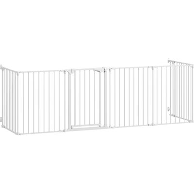 OEM Barrière De Sécurité En Métal Parc Enclos Pliable Et Modulable Pour Chien Et Enfant 6 Panneaux 61 X 75 Cm Blanc - Publicité OEM Barrière De Sécurité En Métal Parc Enclos Pliable Et Modulable Pour Chien Et Enfant 6 Panneaux 61 X 75 Cm Blanc - Publicité
