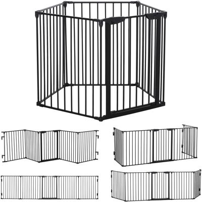 OEM Barrière De Sécurité 2 En 1, Parc Pour Animaux, Barrière De Sécurité, Pliable, En Métal, 300 X 3 X 74,5 Cm, Noire - Publicité OEM Barrière De Sécurité 2 En 1, Parc Pour Animaux, Barrière De Sécurité, Pliable, En Métal, 300 X 3 X 74,5 Cm, Noire - Publicité