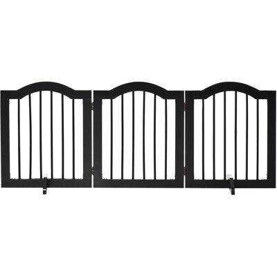 OEM Barrière Pour Chien Pliable 3 Panneaux 154,5 X 61 Cm Avec Porte, Sécurité Autoportante Noire Pour Cuisine, Couloir, Escalier - Publicité OEM Barrière Pour Chien Pliable 3 Panneaux 154,5 X 61 Cm Avec Porte, Sécurité Autoportante Noire Pour Cuisine, Couloir, Escalier - Publicité