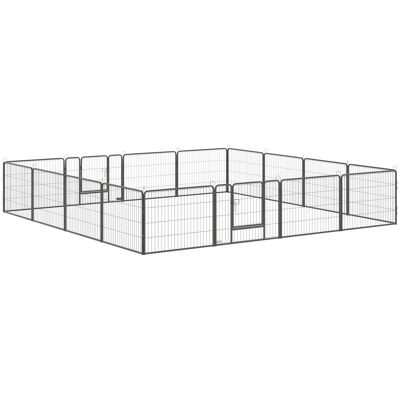 OEM Parc Pour Chiots, 60 Cm De Hauteur, 16 Compartiments, Barrière De Sécurité, Personnalisable, Avec 2 Portes, Acier - Publicité OEM Parc Pour Chiots, 60 Cm De Hauteur, 16 Compartiments, Barrière De Sécurité, Personnalisable, Avec 2 Portes, Acier - Publicité