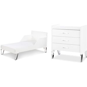 OEM Lit Bébé Évolutif Et Commode À Langer Littlesky By Klups Blanka - Blanc - Publicité OEM Lit Bébé Évolutif Et Commode À Langer Littlesky By Klups Blanka - Blanc - Publicité