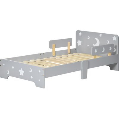 HEAT Lit Enfant 3-6 Ans Avec Motifs Étoiles Et Lune, Panneaux En Mdf Et Aggloméré, 143 X 76 X 49 Cm - Publicité HEAT Lit Enfant 3-6 Ans Avec Motifs Étoiles Et Lune, Panneaux En Mdf Et Aggloméré, 143 X 76 X 49 Cm - Publicité