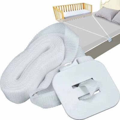OEM 6m Sangle De Lit Cododo, Sangle Pour Lit De Bébé Réglable Fixation De Lit D'Appoint Sangle Blanche Pour Literie Lit À Sommier Tapissier - Publicité OEM 6m Sangle De Lit Cododo, Sangle Pour Lit De Bébé Réglable Fixation De Lit D'Appoint Sangle Blanche Pour Literie Lit À Sommier Tapissier - Publicité