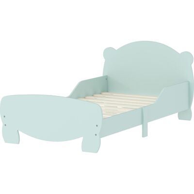HEAT Lit Enfant 70x140 Cm Avec Barrières De Sécurité, Motif Ours, Pour Garçons Et Filles De 3 À 6 Ans, Vert - Publicité HEAT Lit Enfant 70x140 Cm Avec Barrières De Sécurité, Motif Ours, Pour Garçons Et Filles De 3 À 6 Ans, Vert - Publicité