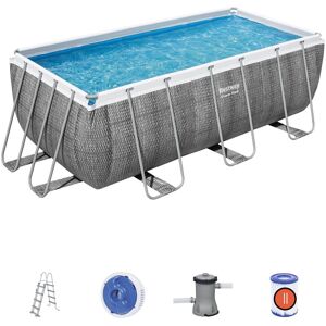 Piscine hors-sol Bestway Power Steel - Rectangulaire - 412x201x122cm