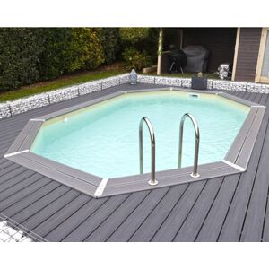Piscine Bois Allongée Ubbink Urbanpool 335x485x120cm Liner Beige - Publicité Piscine Bois Allongée Ubbink Urbanpool 335x485x120cm Liner Beige - Publicité