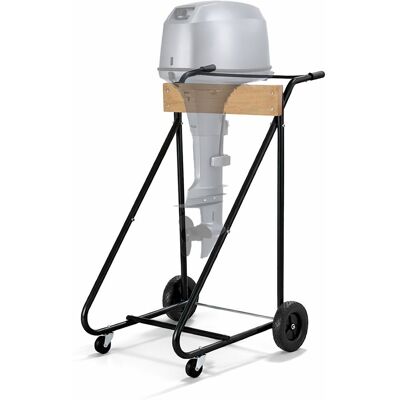 Relaxdays Support Moteur Hors-bord, 108x68x105 Cm, 150 Kg, Acier, Noir, Arbre Long, Stockage & Transport - Publicité Relaxdays Support Moteur Hors-bord, 108x68x105 Cm, 150 Kg, Acier, Noir, Arbre Long, Stockage & Transport - Publicité