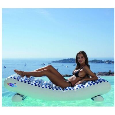 Matelas Gonflable De Piscine 165x85cm – Ultra Confortable Recto Verso – Repose Tête Et Pied – Coloris Graphic – Kerlis - Publicité Matelas Gonflable De Piscine 165x85cm – Ultra Confortable Recto Verso – Repose Tête Et Pied – Coloris Graphic – Kerlis - Publicité