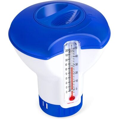 Melissa Piscine Avec Thermomètre Gobelet Flotteur Pour Piscine, Doseur Automatique, Diffuseur Flottant Pour Spa, Piscine, Bassin, - Publicité Melissa Piscine Avec Thermomètre Gobelet Flotteur Pour Piscine, Doseur Automatique, Diffuseur Flottant Pour Spa, Piscine, Bassin, - Publicité