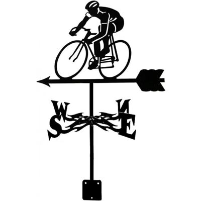 Andiamo Girouette Montage Toiture - Indicateur De Vent Cycliste Piquet Jardin - - Publicité Andiamo Girouette Montage Toiture - Indicateur De Vent Cycliste Piquet Jardin - - Publicité