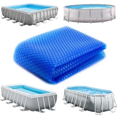 ABYSSE Bâche À Bulles Rectangle Pour Piscine Ou Autre - Bleu - 150220cm - Publicité ABYSSE Bâche À Bulles Rectangle Pour Piscine Ou Autre - Bleu - 150220cm - Publicité