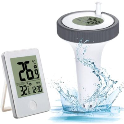 Andiamo Thermomètre De Piscine Flottant Électronique Sans Fil – Précision ± 1℃ – Portée 60m – Affichage Intérieur/extérieur – Étanche Ip67 - Publicité Andiamo Thermomètre De Piscine Flottant Électronique Sans Fil – Précision ± 1℃ – Portée 60m – Affichage Intérieur/extérieur – Étanche Ip67 - Publicité