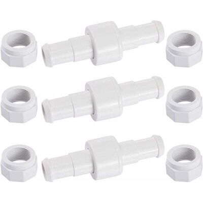 OEM D20 Lot De 3 Raccords Rotatifs Pour Tuyau D'Arrosage Avec 6 Embouts D15 Compatibles Avec Zodiac Polaris 180 280 380 Robot Nettoyeur Piscine - Publicité OEM D20 Lot De 3 Raccords Rotatifs Pour Tuyau D'Arrosage Avec 6 Embouts D15 Compatibles Avec Zodiac Polaris 180 280 380 Robot Nettoyeur Piscine - Publicité