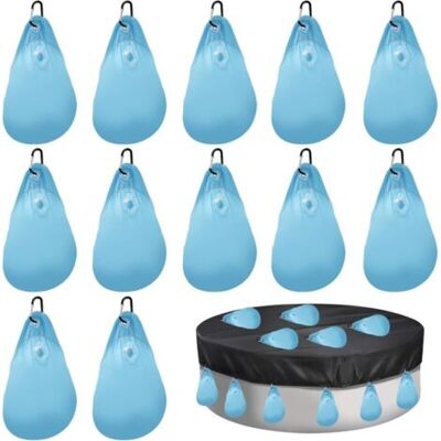 ABYSSE 12 Pièces Sacs De Poids Pour Bache Piscine,sacs À Eau De Piscine,sac De Suspension Pour Couverture De Piscine,accessoires Pour Couverture De Piscine - Publicité ABYSSE 12 Pièces Sacs De Poids Pour Bache Piscine,sacs À Eau De Piscine,sac De Suspension Pour Couverture De Piscine,accessoires Pour Couverture De Piscine - Publicité