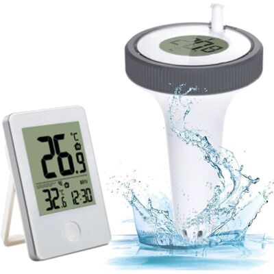 Andiamo Thermomètre De Piscine Flottant Électronique Sans Fil – Précision ± 1℃ – Portée 60m – Affichage Intérieur/extérieur – Étanche Ip67 - Publicité Andiamo Thermomètre De Piscine Flottant Électronique Sans Fil – Précision ± 1℃ – Portée 60m – Affichage Intérieur/extérieur – Étanche Ip67 - Publicité