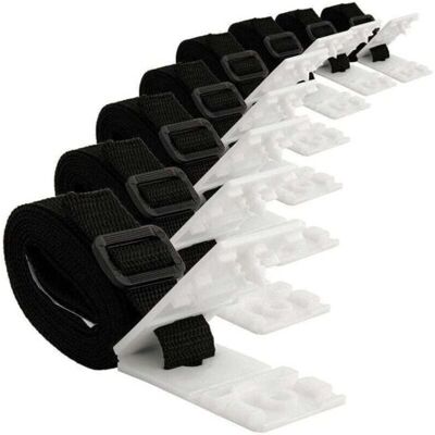 ABYSSE 8 Pièces Enrouleur De Bâche Pour Piscine Sangles Et Clips De Fixation Pour Les Enrouleurs Moulinet De Couverture Solaire De Piscine Pour Tube Solaire De Moulinet De Piscine Creusée - Publicité ABYSSE 8 Pièces Enrouleur De Bâche Pour Piscine Sangles Et Clips De Fixation Pour Les Enrouleurs Moulinet De Couverture Solaire De Piscine Pour Tube Solaire De Moulinet De Piscine Creusée - Publicité