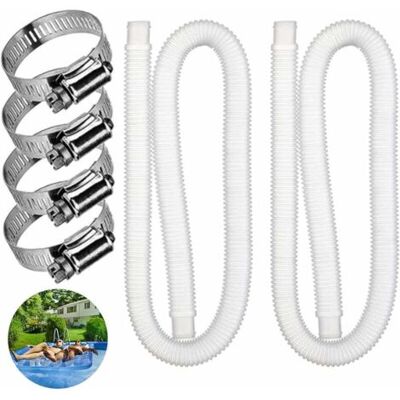 SCORPIO 2 Pcs Tuyau De Rechange Pour Piscine Hors Sol Tuyau De Piscine Pour Piscines Pour Piscine Hors Terre Tuyau De Remplacement De Pompe De Filtre De Piscine(150x3.2 Cm) - Publicité SCORPIO 2 Pcs Tuyau De Rechange Pour Piscine Hors Sol Tuyau De Piscine Pour Piscines Pour Piscine Hors Terre Tuyau De Remplacement De Pompe De Filtre De Piscine(150x3.2 Cm) - Publicité