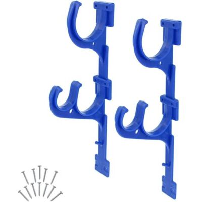 SCORPIO Lot De 2 Support En Plastique Pour Poteaux De Piscine, Support De Rangement Pour Accessoires De Nettoyage, Pour Bâtons Télescopiques, Écumoires, Râteaux, Brosses, Tuyau D'Aspiration, Outils De Jardin - Publicité SCORPIO Lot De 2 Support En Plastique Pour Poteaux De Piscine, Support De Rangement Pour Accessoires De Nettoyage, Pour Bâtons Télescopiques, Écumoires, Râteaux, Brosses, Tuyau D'Aspiration, Outils De Jardin - Publicité