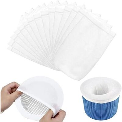 ABYSSE 15 Pièces Chaussettes De Skimmer Pour Piscine, Chaussettes Filtre En Nylon Élastique Ultra Fine, Reutilisables Pour Panier Skimmer, Retiennent Pollen, Feuilles Et Cheveux - Publicité ABYSSE 15 Pièces Chaussettes De Skimmer Pour Piscine, Chaussettes Filtre En Nylon Élastique Ultra Fine, Reutilisables Pour Panier Skimmer, Retiennent Pollen, Feuilles Et Cheveux - Publicité