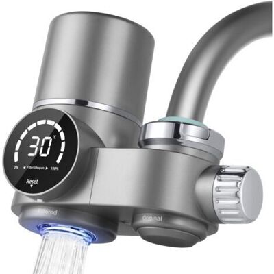 BARKBUSTERS Robinet Filtrant, Système De Filtration D'Eau Avec Affichage Led, Comprend 1 Cartouche, 8 Couches Filtrantes, Élimine Les Impuretés, Le Chlore, La Javel Et Les Vers, Installation Facile - Publicité BARKBUSTERS Robinet Filtrant, Système De Filtration D'Eau Avec Affichage Led, Comprend 1 Cartouche, 8 Couches Filtrantes, Élimine Les Impuretés, Le Chlore, La Javel Et Les Vers, Installation Facile - Publicité