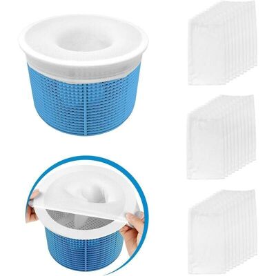 SANS MARQUE 30 Pièces Pool Skimmer Socks, Chaussettes D'Écum De Piscine Perfect Filter Savers Pour Panier De Skimmer De Filtre, Doublure D'Écran En Maille Ultra Fine Pour Panier De Piscine, - Publicité SANS MARQUE 30 Pièces Pool Skimmer Socks, Chaussettes D'Écum De Piscine Perfect Filter Savers Pour Panier De Skimmer De Filtre, Doublure D'Écran En Maille Ultra Fine Pour Panier De Piscine, - Publicité