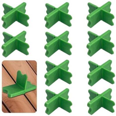 OEM 10 Pièces Espaceurs Pour Lames De Terrasse, 4 Épaisseurs (0.16, 0.32, 0.48, 0.64 Cm), Outil De Cales En Plastique Abs Pour Decking Composite, Vert - Publicité OEM 10 Pièces Espaceurs Pour Lames De Terrasse, 4 Épaisseurs (0.16, 0.32, 0.48, 0.64 Cm), Outil De Cales En Plastique Abs Pour Decking Composite, Vert - Publicité