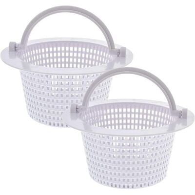 Andiamo Panier Rond Pour Skimmer De Piscine Hors Sol – Lot De 2 – Poignée Intégrée Pour Retrait Facile – Diamètre 16 Cm – Plastique Robuste - Publicité Andiamo Panier Rond Pour Skimmer De Piscine Hors Sol – Lot De 2 – Poignée Intégrée Pour Retrait Facile – Diamètre 16 Cm – Plastique Robuste - Publicité