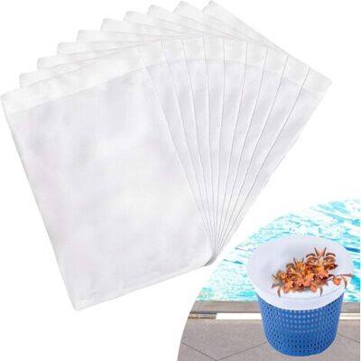 SCORPIO Chaussette Skimmer Piscine 50 Pièce (convient Aux Filtres De 7 À 19 Cm), Chaussette Skimmer Lavable & Réutilisable Pour Panier Skimmer, Prefiltre Skimmer Piscine Nylon Élastique - Publicité SCORPIO Chaussette Skimmer Piscine 50 Pièce (convient Aux Filtres De 7 À 19 Cm), Chaussette Skimmer Lavable & Réutilisable Pour Panier Skimmer, Prefiltre Skimmer Piscine Nylon Élastique - Publicité