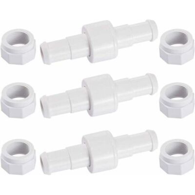 URSUS Accessoire Pour Robot De Piscine,d20 Lot De 3 Raccords Rotatifs Pour Tuyau D'Arrosage Avec 6 Embouts D15 Compatibles Avec Zodiac Polaris 180 280 380 Robot Nettoyeur Piscine - Publicité URSUS Accessoire Pour Robot De Piscine,d20 Lot De 3 Raccords Rotatifs Pour Tuyau D'Arrosage Avec 6 Embouts D15 Compatibles Avec Zodiac Polaris 180 280 380 Robot Nettoyeur Piscine - Publicité