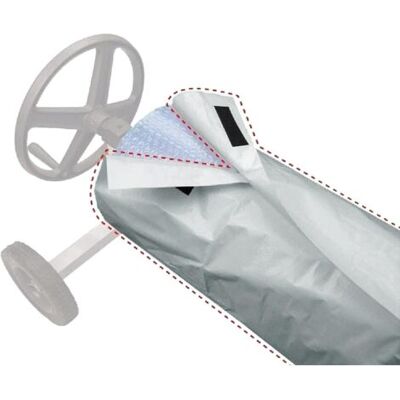 ABYSSE Couverture De Rouleau De Piscine En Plein Air Protecteur, Housse De Protection Enrouleur Couverture Enrouleur Bâche Piscine En Tissu Imperméable, Pour Jardin Extérieur Mais(size:550x96cm,color:gris) - Publicité ABYSSE Couverture De Rouleau De Piscine En Plein Air Protecteur, Housse De Protection Enrouleur Couverture Enrouleur Bâche Piscine En Tissu Imperméable, Pour Jardin Extérieur Mais(size:550x96cm,color:gris) - Publicité