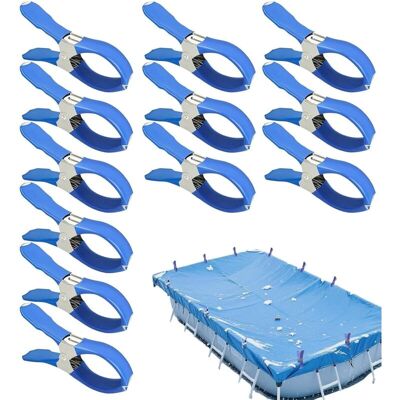 Andiamo Pinces Pour Bâche De Piscine - 12 Pièces Attaches Antidérapantes En Acier - Publicité Andiamo Pinces Pour Bâche De Piscine - 12 Pièces Attaches Antidérapantes En Acier - Publicité