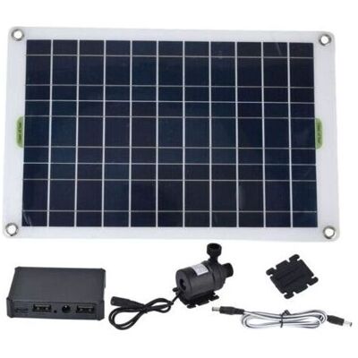 BARKBUSTERS Kit De Pompe À Eau Solaire, Pompe Submersible À Énergie Solaire 800l/h Avec Panneau Solaire 50w 12v, Idéal Pour Petit Étang, Piscine, Poisson, Bain D\\\\'oiseau, Culture Hydroponique - Publicité BARKBUSTERS Kit De Pompe À Eau Solaire, Pompe Submersible À Énergie Solaire 800l/h Avec Panneau Solaire 50w 12v, Idéal Pour Petit Étang, Piscine, Poisson, Bain D\\\\'oiseau, Culture Hydroponique - Publicité