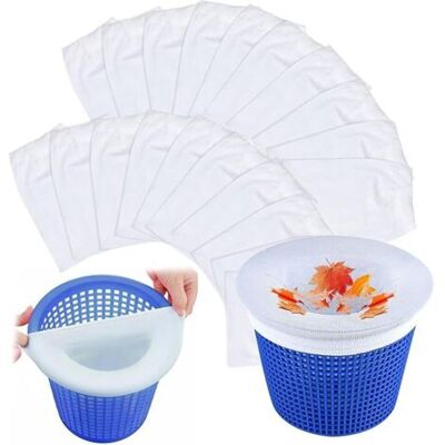 SCORPIO 20 Pièces Chaussette Skimmer Piscine, Réutilisable Chaussettes Filtre Piscine, Pool Skimmer Socks, Accessoires De Piscine Pour Écumoire - Publicité SCORPIO 20 Pièces Chaussette Skimmer Piscine, Réutilisable Chaussettes Filtre Piscine, Pool Skimmer Socks, Accessoires De Piscine Pour Écumoire - Publicité